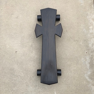 Cross Wood Longboard 30x13 - "Czarna Msza"