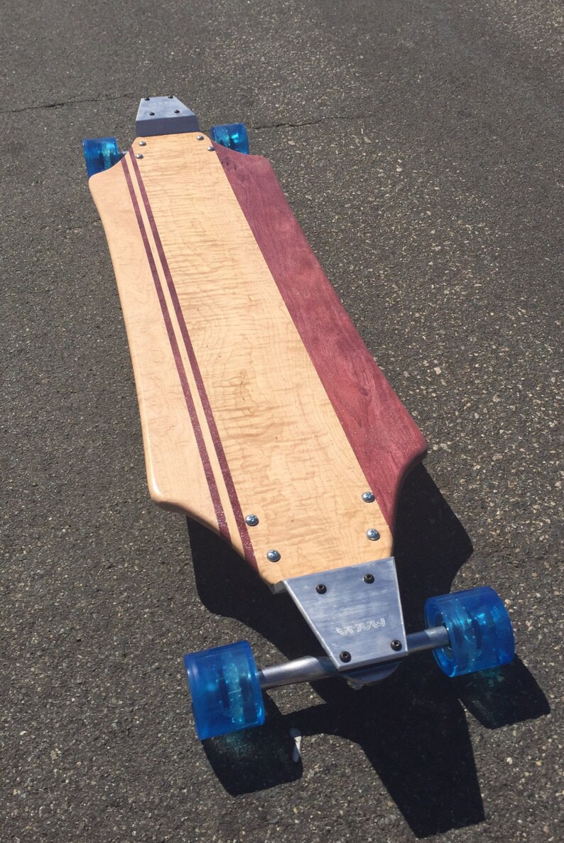 Longboard With Drop Plates Solid Wood Verona Etsy