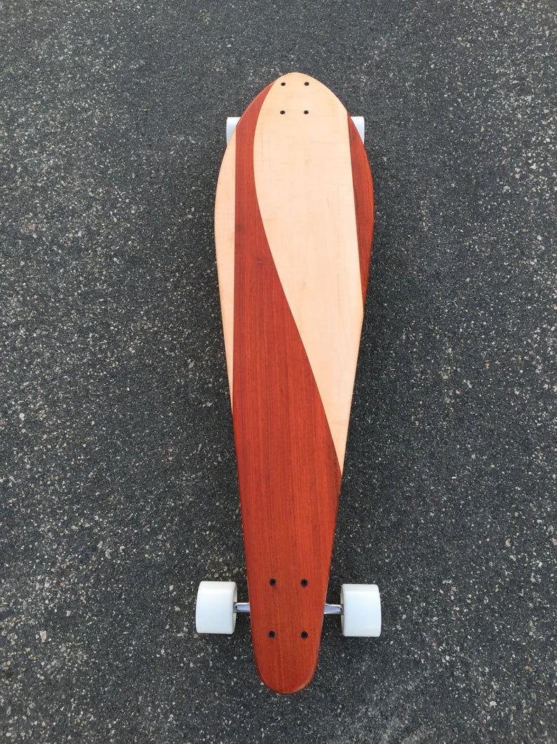 Custom Made with Maple and Padauk Longboard Montezuma 40x10