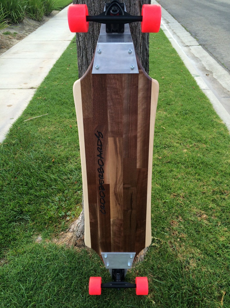 Longboard With Drop Plates Highland walnut and Maple Etsy