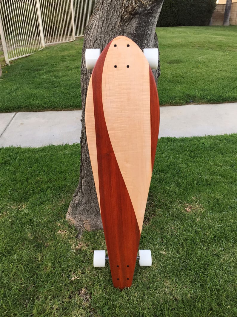 Custom Made with Maple and Padauk Longboard Montezuma 40x10