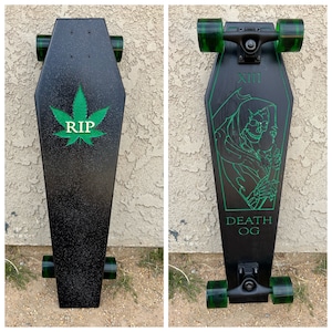 Skateboard Croozer 420 Death Tarot Coffin 30" - RIP