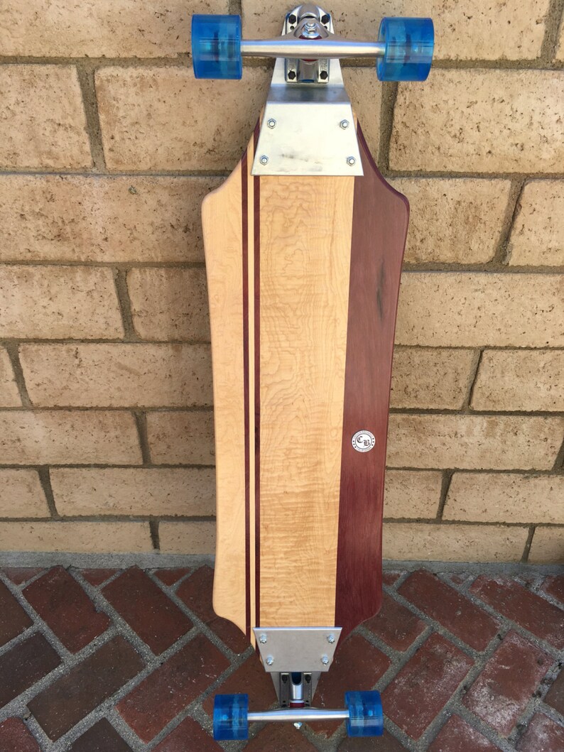 Longboard With Drop Plates Solid Wood Verona Etsy