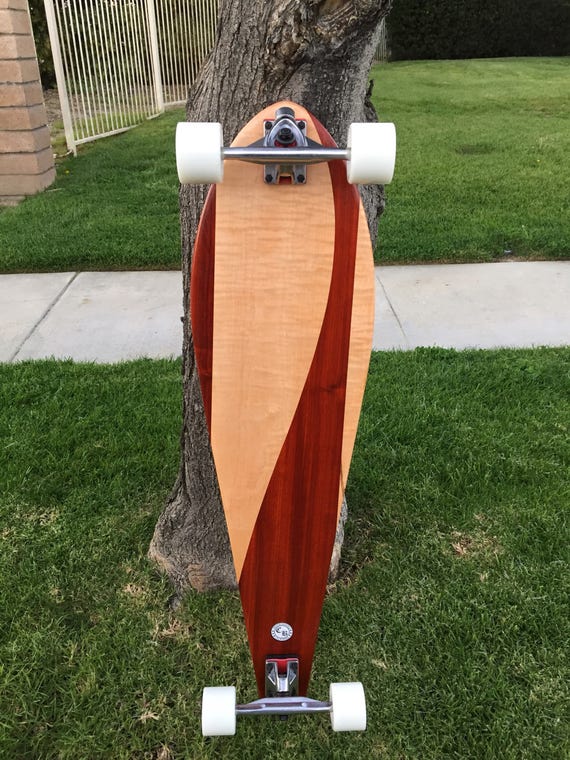 Custom Made with Maple and Padauk Longboard Montezuma 40x10