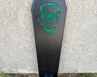 Frankenstoned Coffin Croozer Longboard 30"  - "Coffin" Black Board