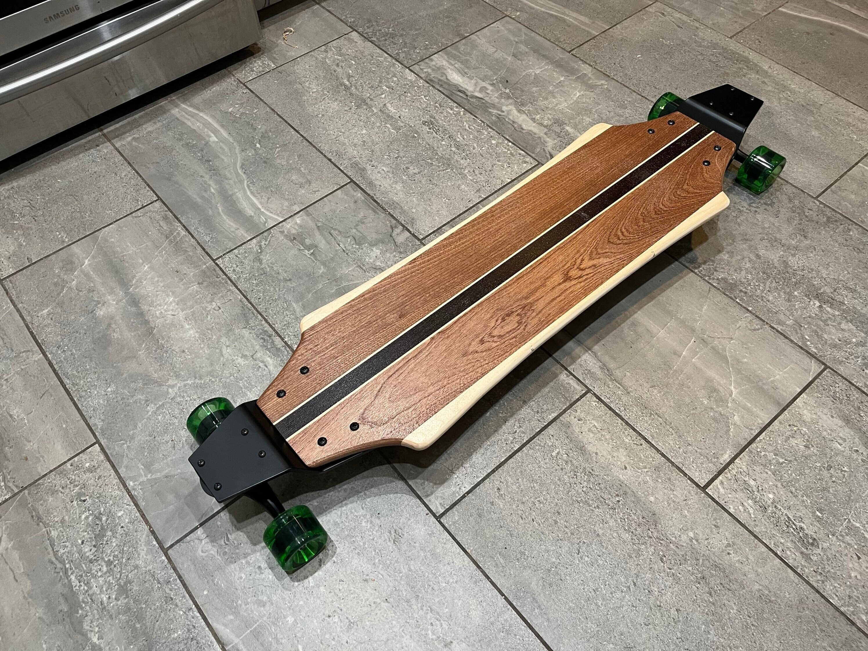 Trekken borstel Geruststellen Longboard met Drop Plates Massief Hout Banzai - Etsy Nederland