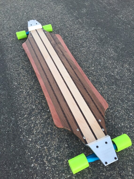 Longboard with Drop Plates Solid Wood Chesterman Etsy