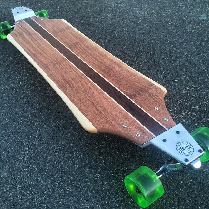 Longboard With Drop Plates Solid Wood Banzai Etsy UK