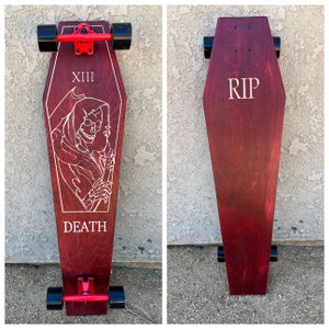 Longboard Red Death Tarot Coffin Croozer 42" - RIP