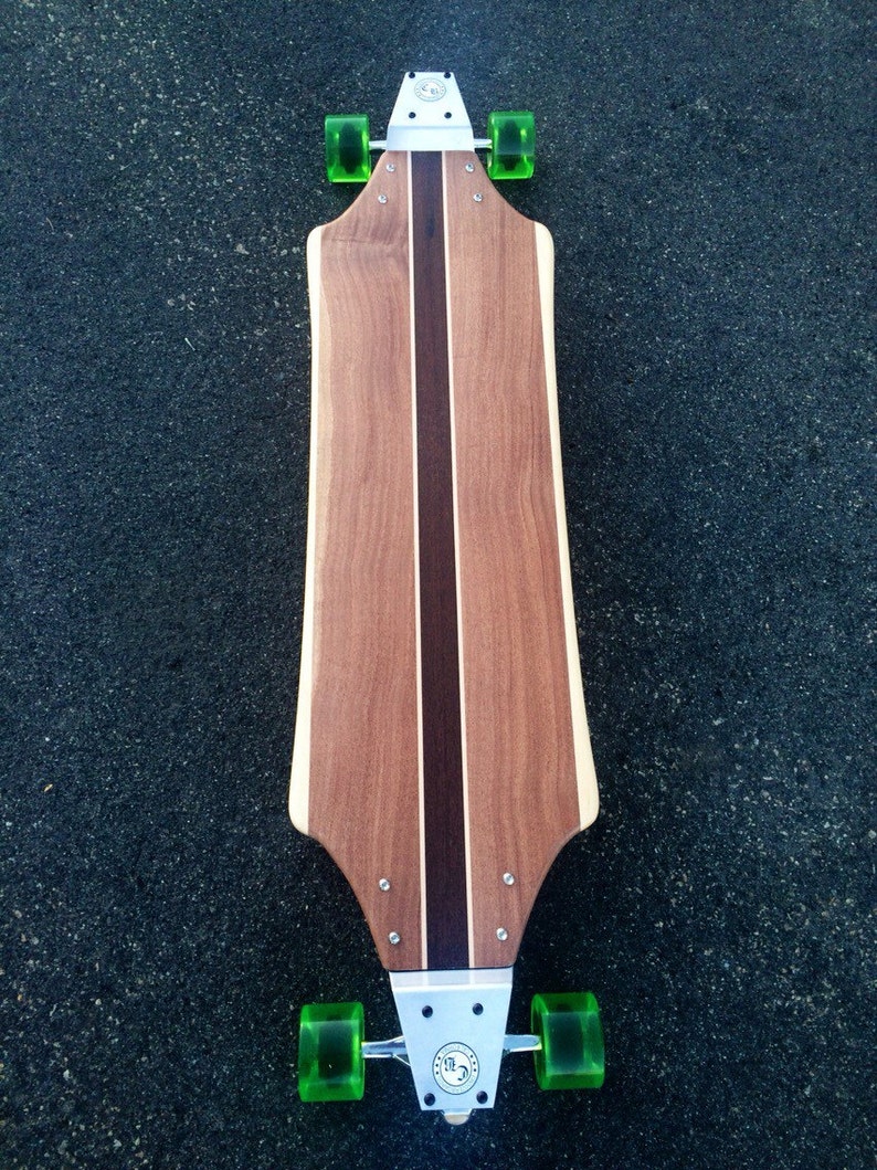 Longboard With Drop Plates Solid Wood Banzai Etsy UK