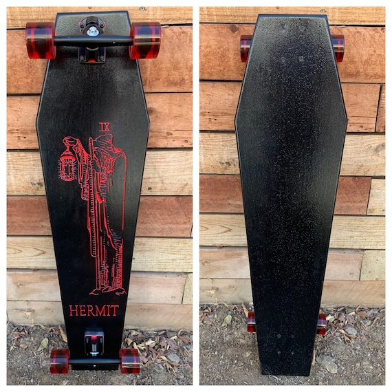 Hermit Tarot Card Coffin Longboard 42x12 Coffin Croozer Etsy