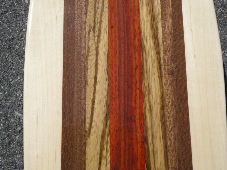 Four Types of Woods 36x9 Boomerang Longboard NICE BOARD