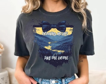 Country Roads Take Me Home - West Virginia - Blau und Gold