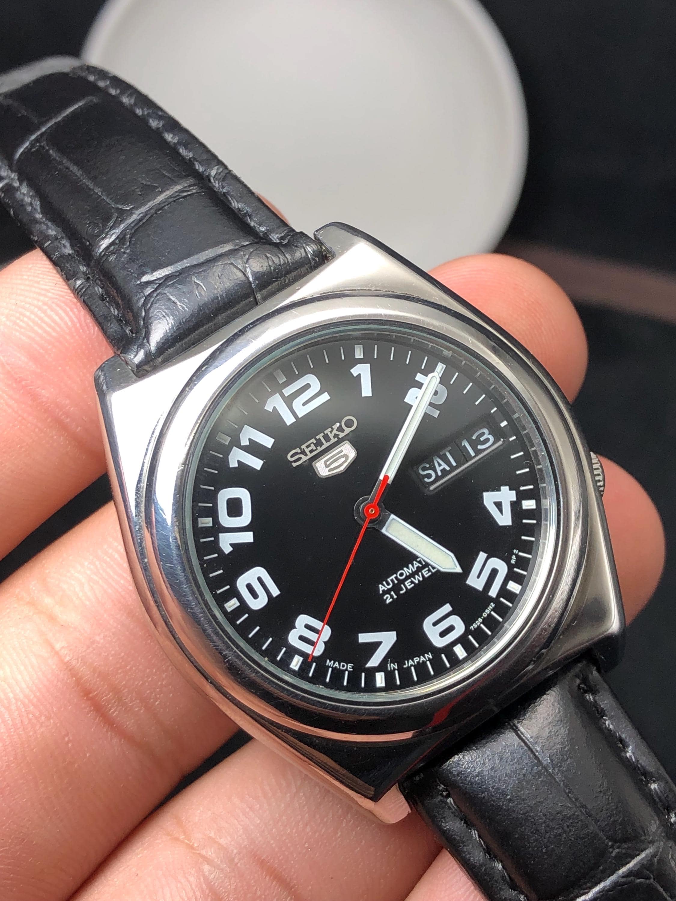 Seiko 5 Automatic Watch: 7S26-01 A4 WP / 294540 - Japan Made