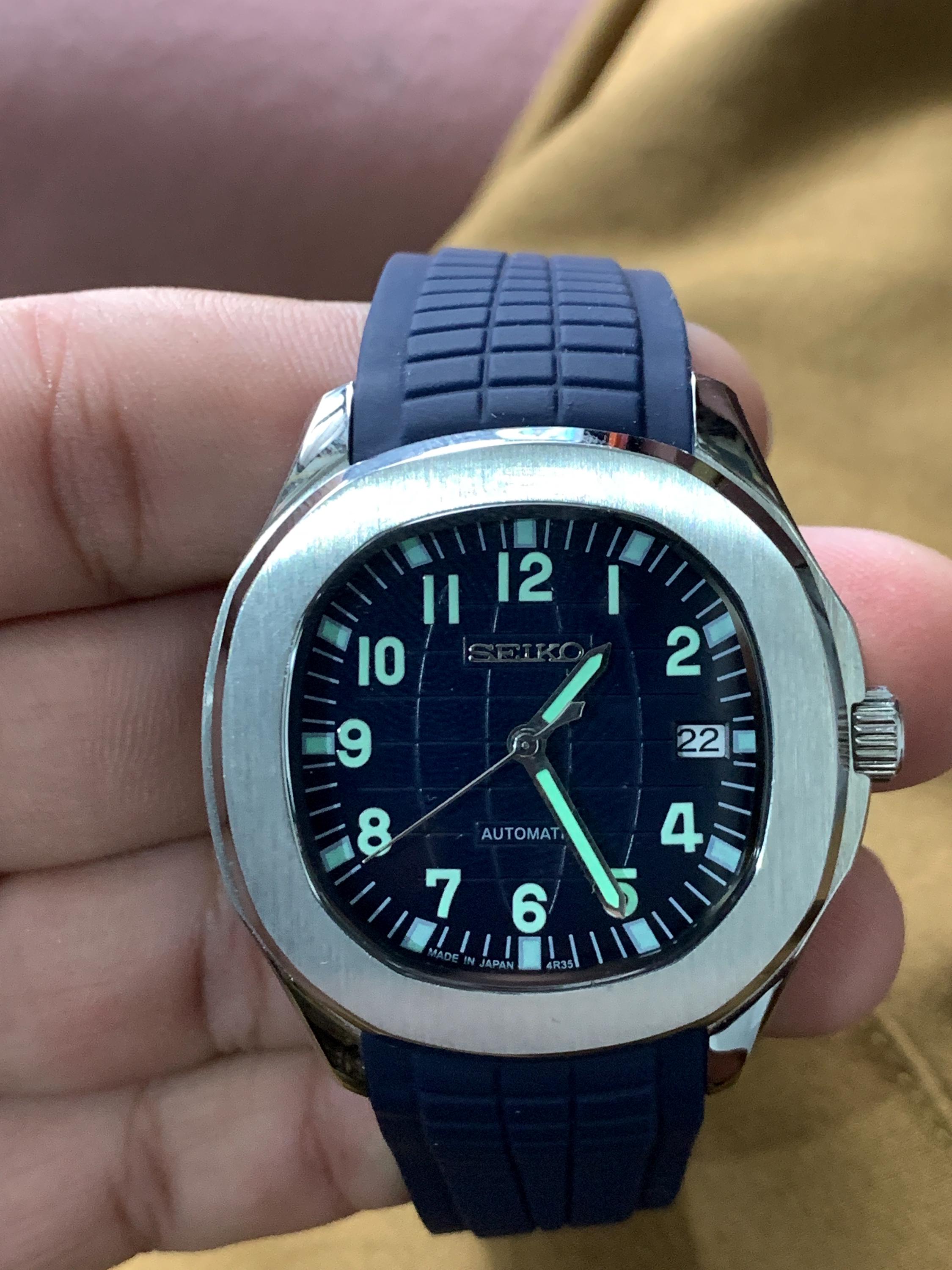Seiko 5 Automatic Mod Watch: 19258 - 4R35A Japan Made - Blue Dial