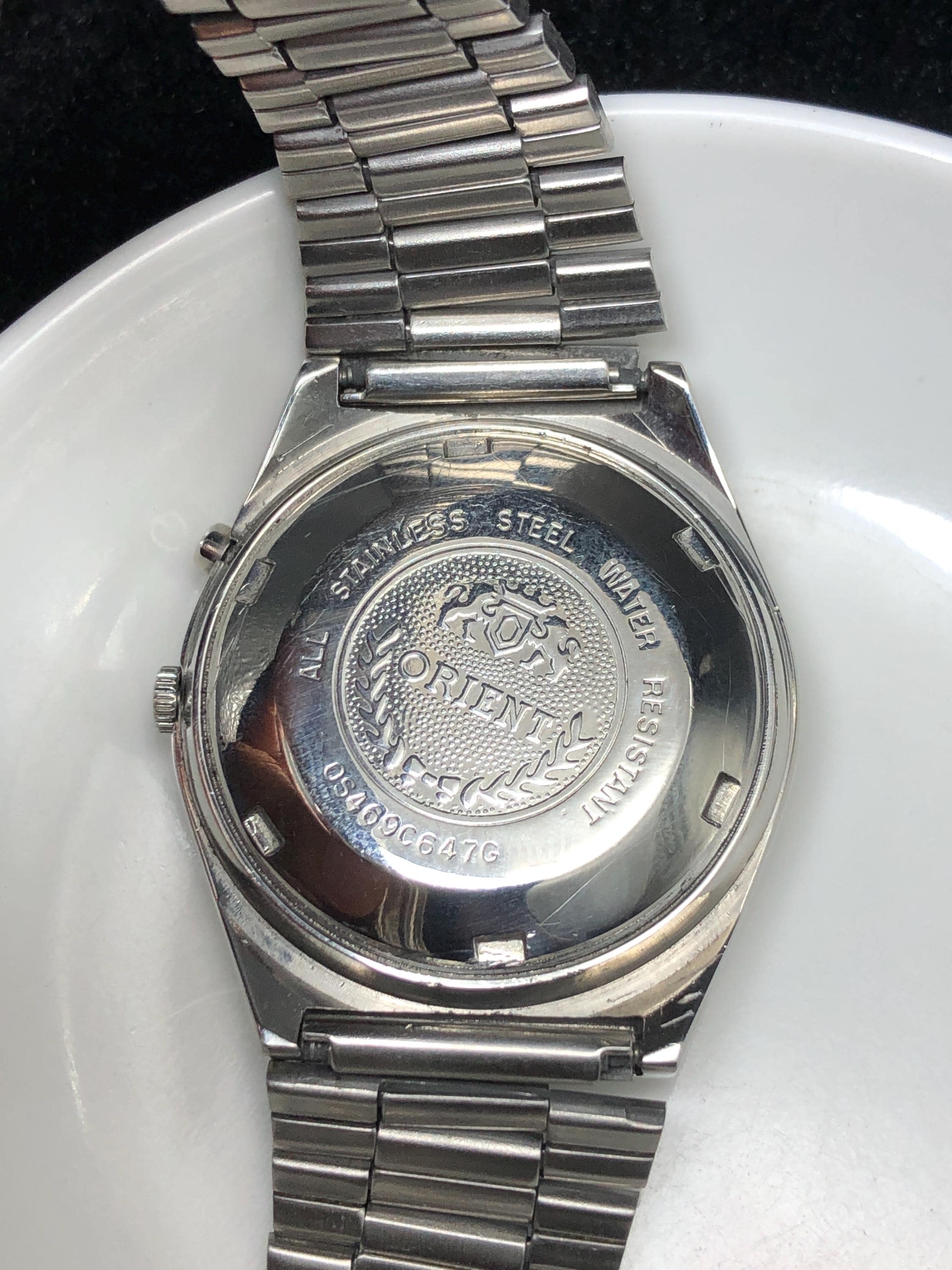 Vintage Orient Crytsal Automatic 0S4690647G Date Gents Watch