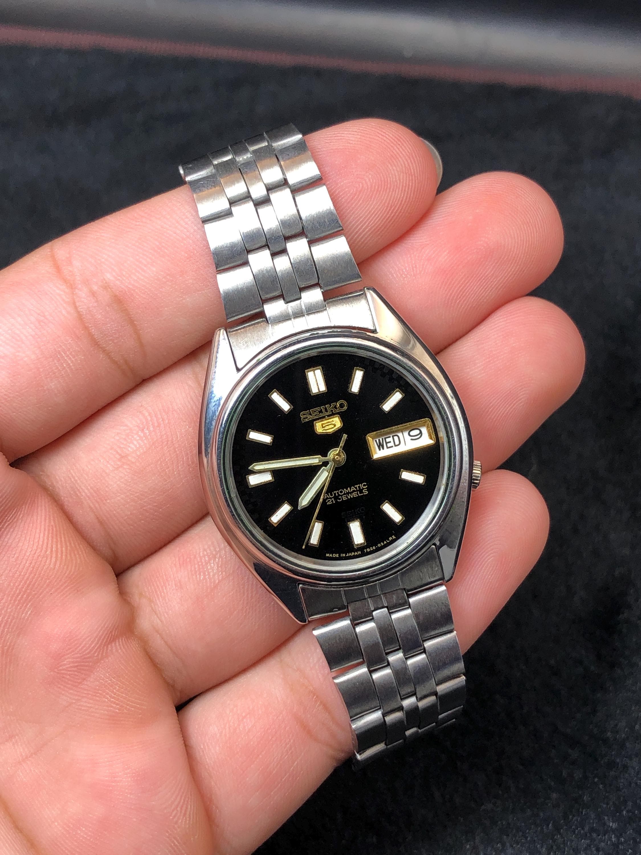 Vintage Seiko 5 Automatic Watch - 630535 - 7S26C-6000 A0