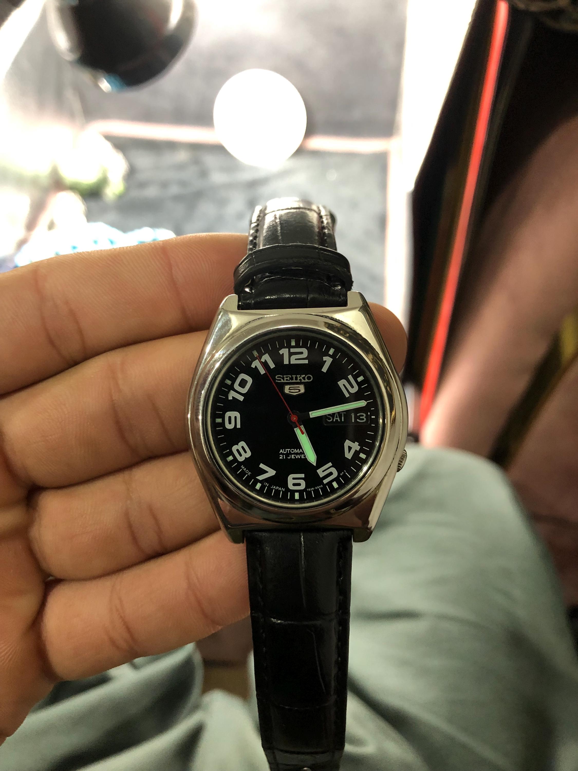Seiko 5 Automatic Watch: 7S26-01 A4 WP / 294540 - Japan Made