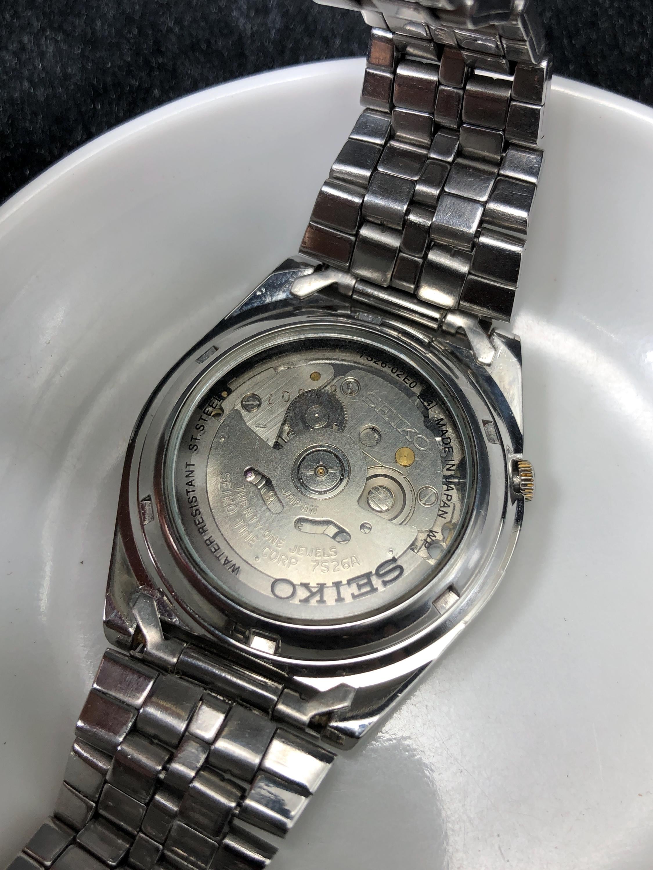 Vintage Seiko 5 Automatic Watch-7s26-02e0-japan Watch-gift for Him