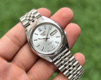 Seiko 5 Automatic Watch - 7S26C - Japan Made - Blue Dial - Etsy