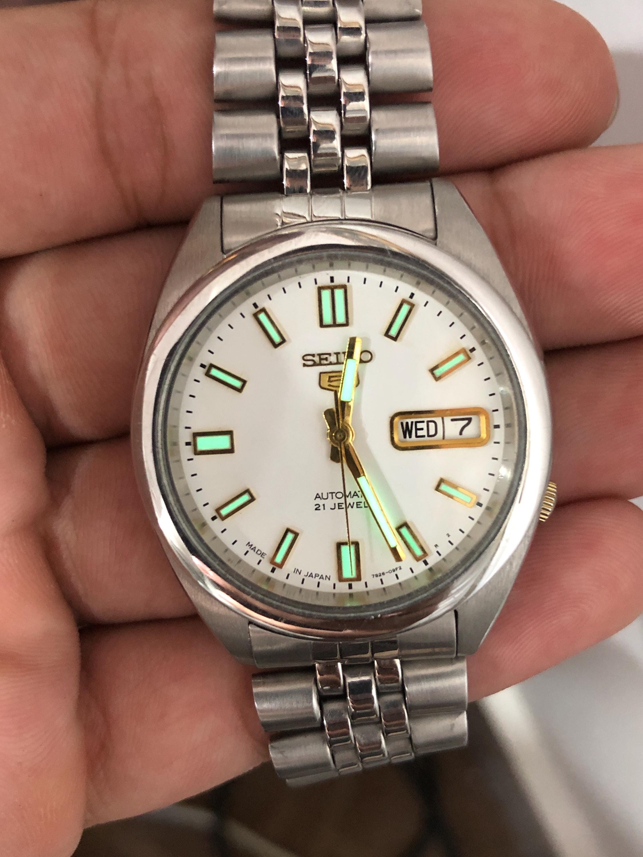 Vintage Seiko 5 Automatic Watch: Japan Made 7S26B - Etsy