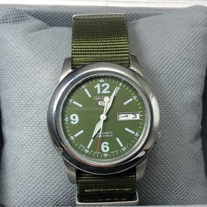 Seiko military watch - Etsy 日本 自作 自動巻き 腕時計 メンズ 
