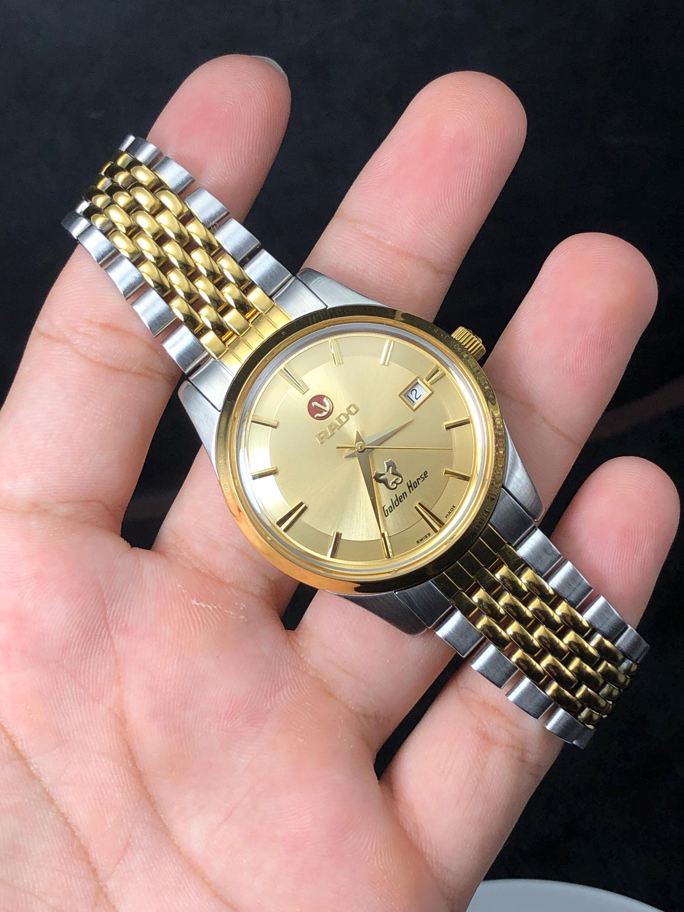 Vintage Rado Golden Horse Automatic Watch: 25 Jewels, Aftermarket