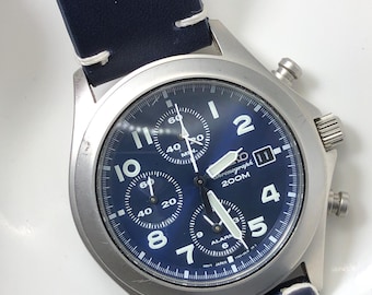 Seiko 5 Automatic Military Field Watch: Olive Nylon Strap, Day-Date