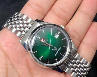 【稼働品】RADO Green Horse 自動巻き時計 633.3671.4 Rado Green Horse Automatic 633.3671.4 Date Vintage Men's