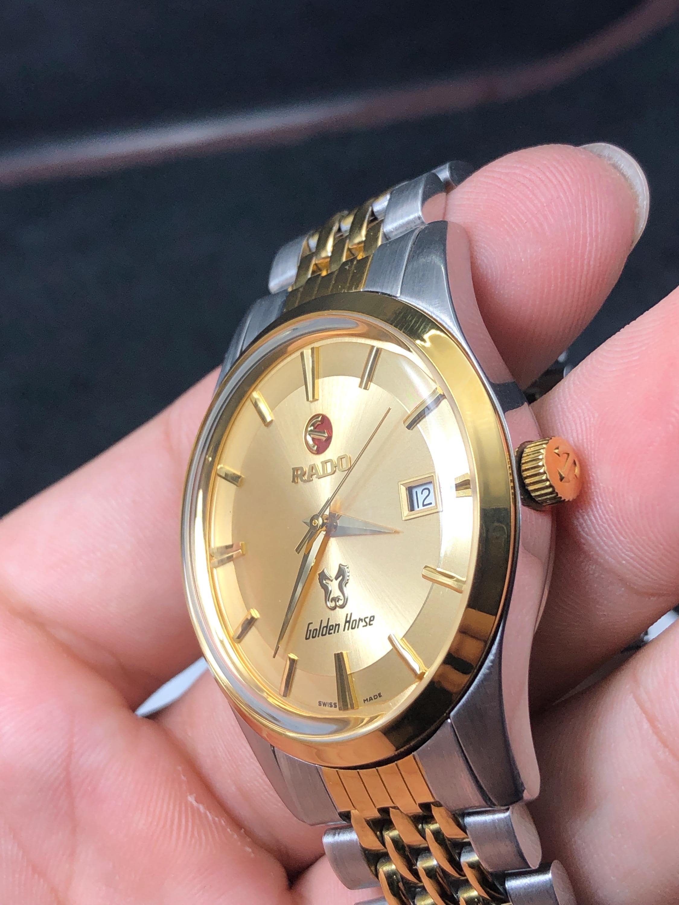Vintage Rado Golden Horse Automatic Watch: 25 Jewels, Aftermarket