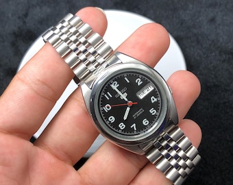 Seiko 5 Automatic Watch: 7S26C0 - Japan Made - Black Dial