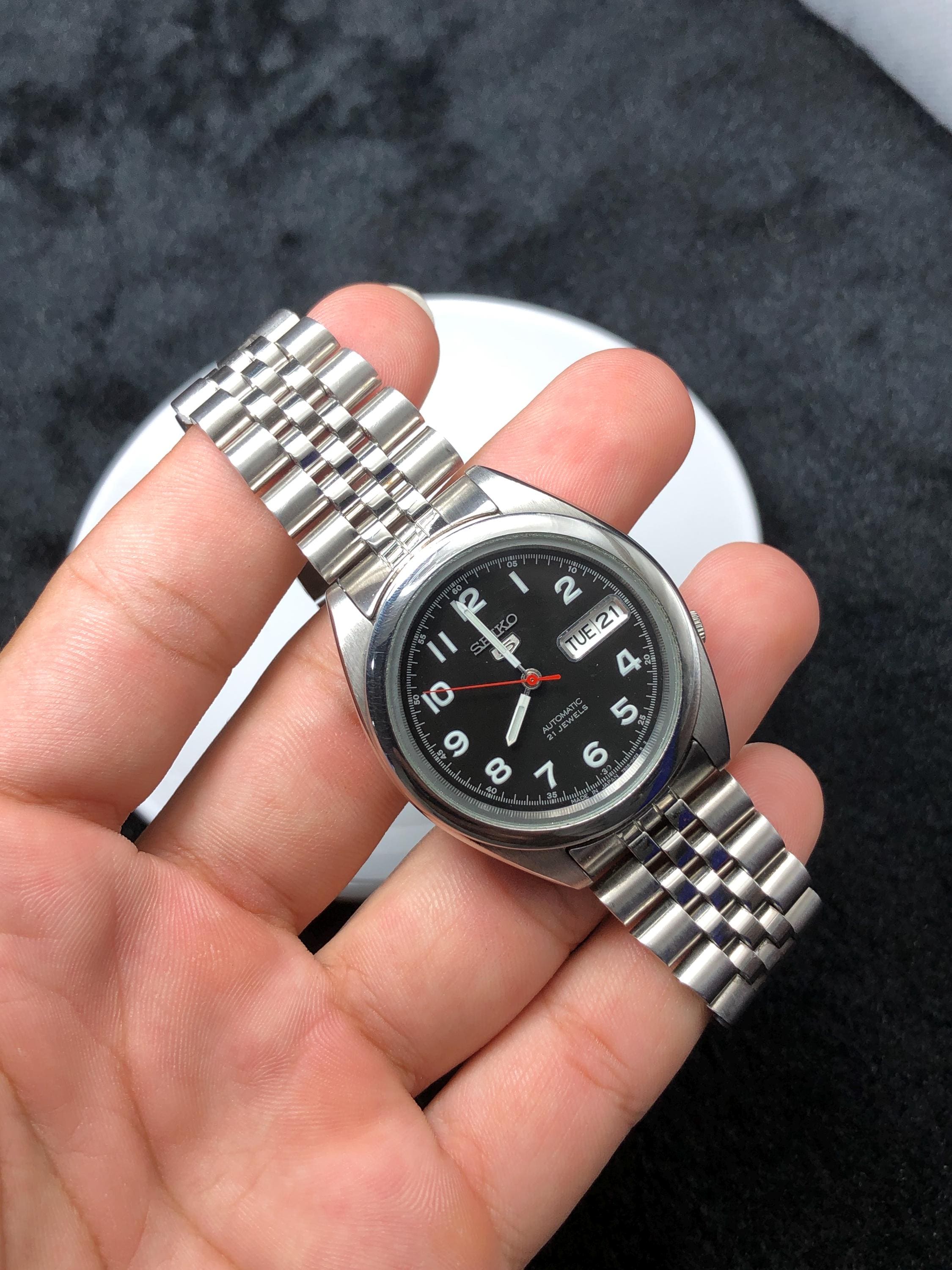 【レア•美品】seiko5 セイコーファイブ 38mm 日本製 7S26 Seiko 5 SEIKO セイコー ファイブ 5スポーツ 腕時計 メンズ 海外モデル