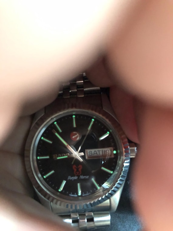 Vintage Rado Purple Horse Automatic Wrist Watch - 25 Jewels - Etsy