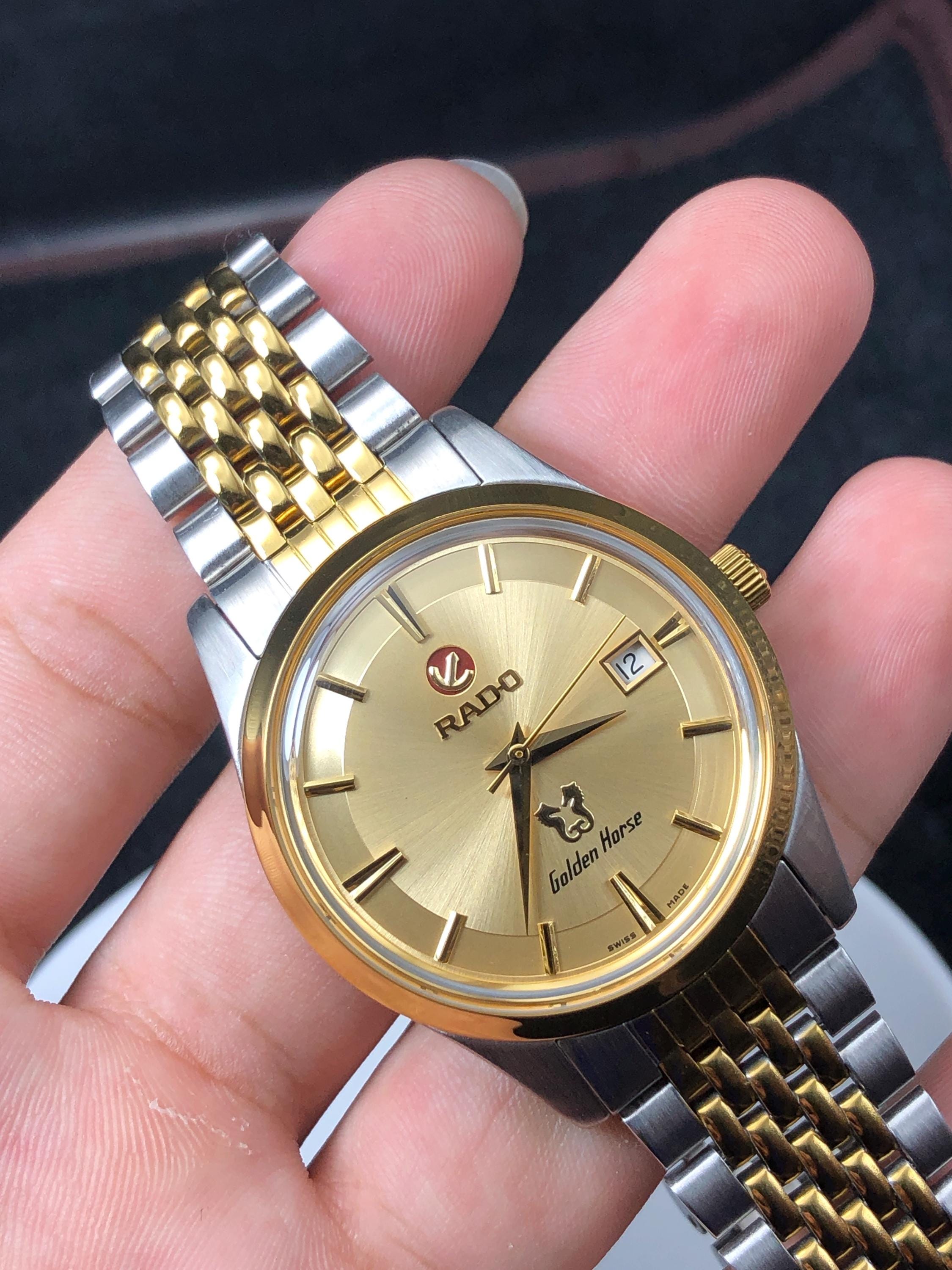 Vintage Rado Golden Horse Automatic Watch: 25 Jewels, Aftermarket