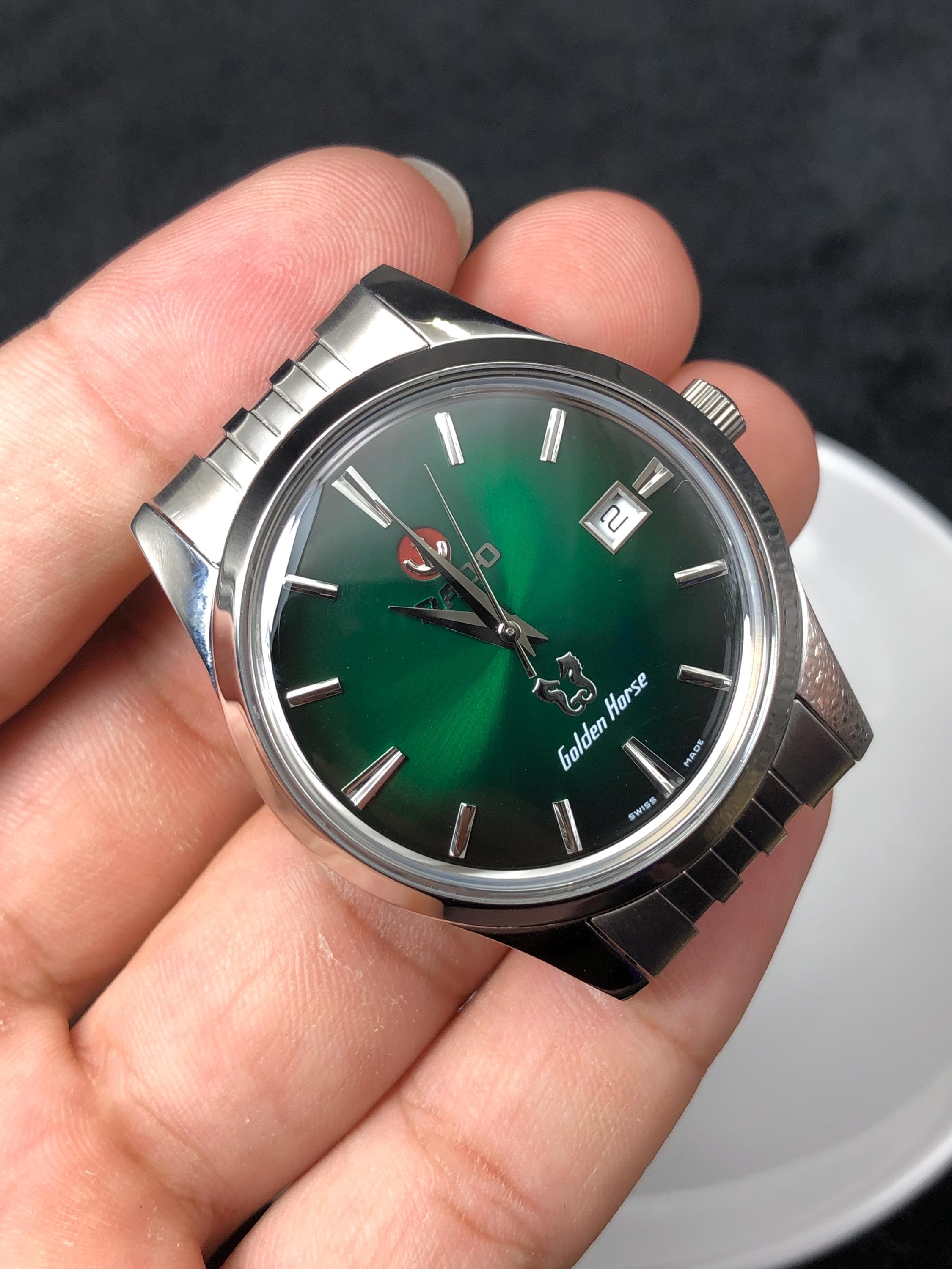 RADO Golden Horse Green Horse 2個セット ジャンク Vintage Rado Golden Horse Automatic Watch: Green Dial, 25 Jewels