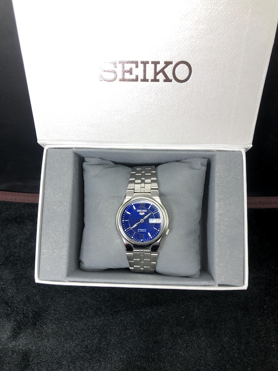 Seiko 5 Automatic Watch - 7S26C - Japan Made - Blue Dial - Etsy