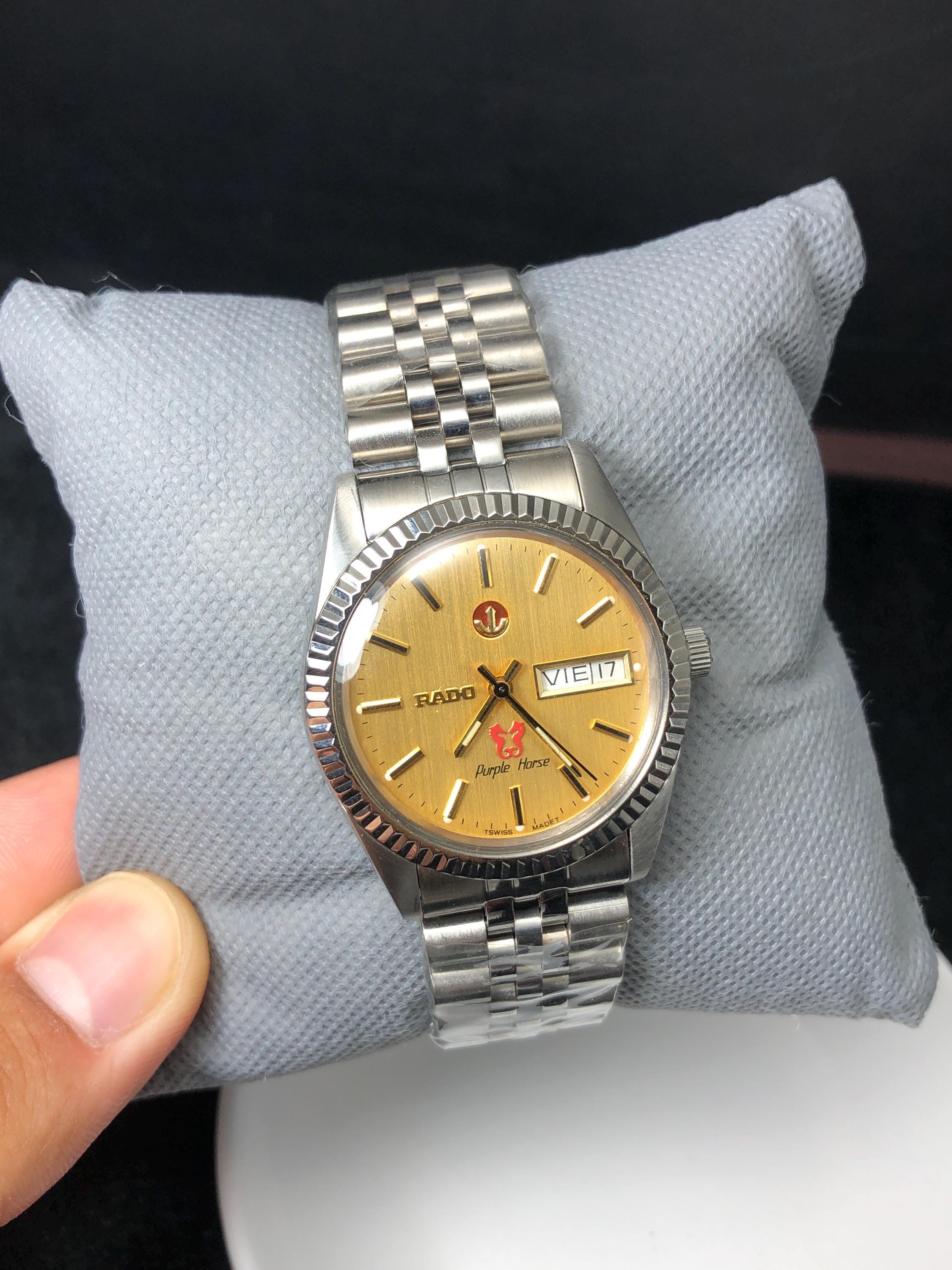 240626E　RADO ラドー　腕時計　Purple Horse Vintage Rado Purple Horse Chocolate Brown Dial Wrist Watch