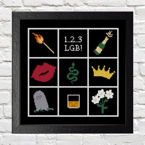 Reputation Vision Board - Taylor Inspired - Cross Stitch Pattern - DIGITAL DOWNLOAD