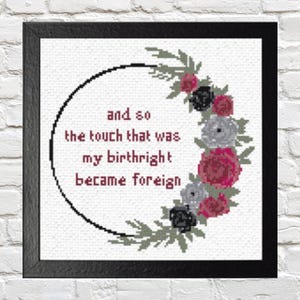 My Birthright - Taylor Inspired - Cross Stitch Pattern - DIGITAL DOWNLOAD