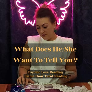 O que ele/ela quer te dizer? Leitura psíquica do amor - Leitura de tarô na mesma hora - Insights psíquicos do amor telepático e orientação espiritual