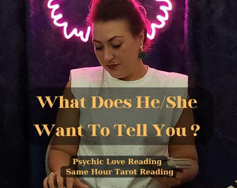 O que ele quer me dizer? Leitura de Tarot do Amor: Orientação na mesma hora