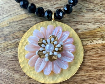 Pink Mother of Pearl necklace