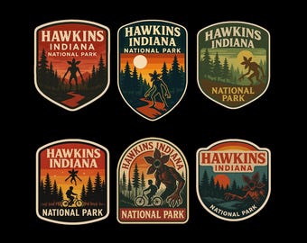 Hawkins Indiana National Park Sticker - Water Resistant Vinyl