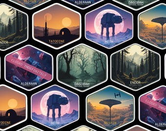 Star Wars National Park Sticker: Matte Vinyl, Water Resistant