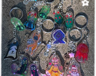 Verschiedene handgemachte Resin Schmuckstücke (Yume Nikki / 2kki)