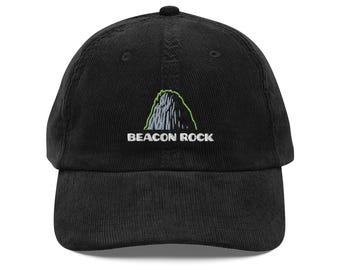 Beacon Rock Embroidered Hat Pacific Northwest Travel Souvenir Outdoor Adventure Columbia River Gorge Hiking Cap Washington Landmark Gift