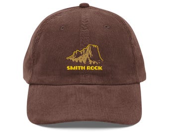 Smith Rock Embroidered Hat Pacific Northwest Travel Souvenir Hiking Cap Central Oregon Landmark Gift