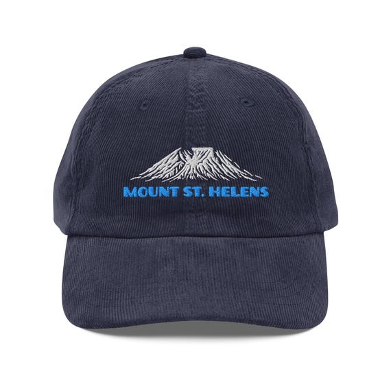 Mount St Helens Embroidered Hat Pacific Northwest Travel Souvenir Outdoor Adventure Hiking Cap Washington Mountain Landmark Gift