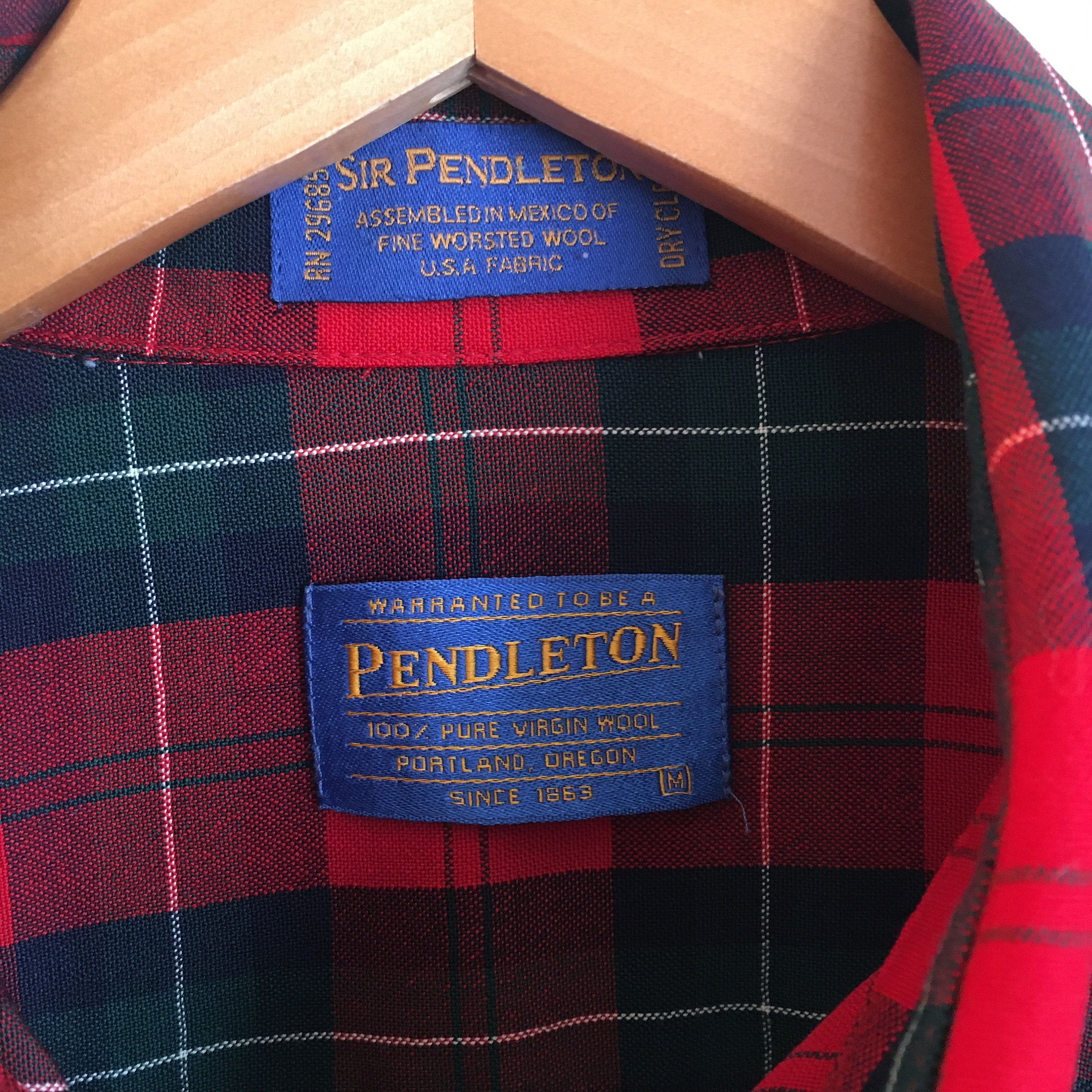 Men's vintage Sir Pendleton Authentic Ruthven Tartan Plaid Etsy