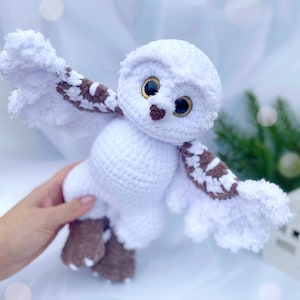 Owl CROCHET PATTERN Amigurumi snowy owl English pattern, PDF Christmas gift Baby Owl crochet pattern